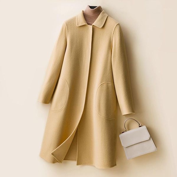 women's wool & blends 2021 autumn 100% double-faced woolen coats female fashion spring black long jackets for women casaco feminino inv
women's wool & blends 2021 autumn 100% double-faced woolen coats female fashion spring black long jackets for women casaco feminino inv