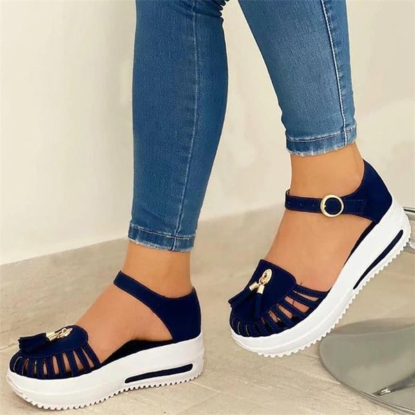 sandals summer platform women shoes for woman round toe flat heels hollow out buckle strap ladies gladiator sandalias, Black
sandals summer platform women shoes for woman round toe flat heels hollow out buckle strap ladies gladiator sandalias, Black