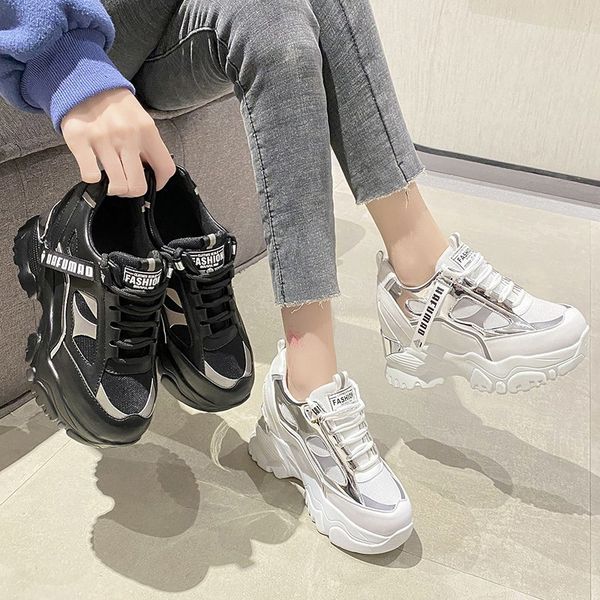 Spring Womens Casual Sports 8CM High Platform Shoes All-match Comfortable Womens Chunky Sneakers Mesh Breathable Autumn Shoes, White
Spring Womens Casual Sports 8CM High Platform Shoes All-match Comfortable Womens Chunky Sneakers Mesh Breathable Autumn Shoes, White