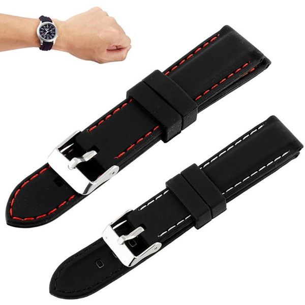watch bands 18mm-24mm width fashion soft silicone strap band buckle watchband replacement wristband, Black;brown
watch bands 18mm-24mm width fashion soft silicone strap band buckle watchband replacement wristband, Black;brown