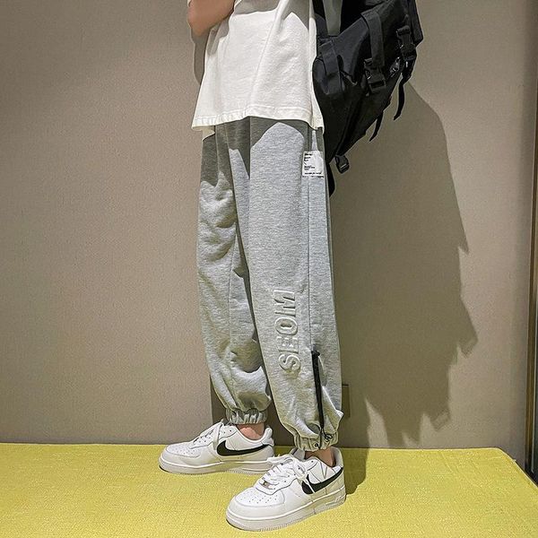 men's pants spring autumn street fashion trousers male drawstring sweatpants letter printing casual little feet jogging, Black
men's pants spring autumn street fashion trousers male drawstring sweatpants letter printing casual little feet jogging, Black