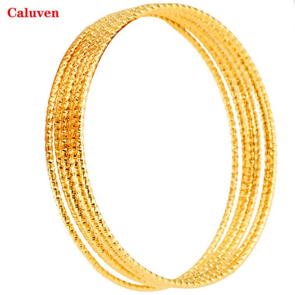 2mm 6pcs new gold indian bangles africa jewelry yellow color hand chain dubai bangles for women wedding gifts q0719, Black
2mm 6pcs new gold indian bangles africa jewelry yellow color hand chain dubai bangles for women wedding gifts q0719, Black
