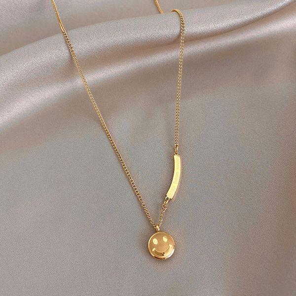 xianlan515 titanium steel web celebrity smile necklace female ins tide cold clavicle necklace delicate temperament contracted neck, Silver
xianlan515 titanium steel web celebrity smile necklace female ins tide cold clavicle necklace delicate temperament contracted neck, Silver