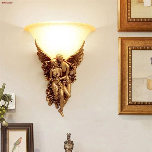 european hug angel gold resin glass led wall lamp parlor hallway aisle art sconce interior loft decor stairs lighting fixtures lamps
european hug angel gold resin glass led wall lamp parlor hallway aisle art sconce interior loft decor stairs lighting fixtures lamps