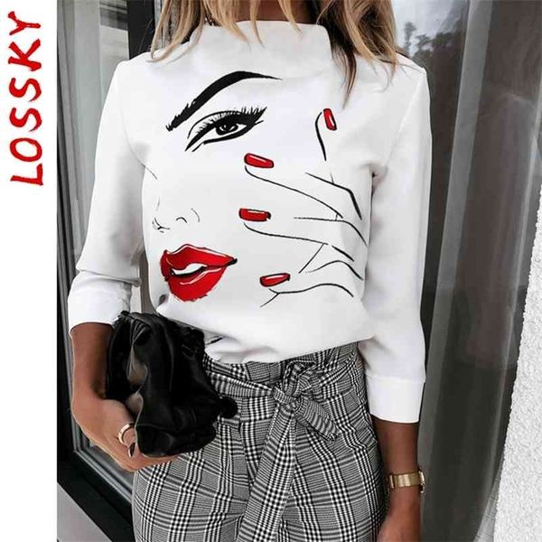 cute lips eyes print elegant autumn spring blouse o neck long sleeve slim white casual blouses basic pullover shirts blusa 210520
cute lips eyes print elegant autumn spring blouse o neck long sleeve slim white casual blouses basic pullover shirts blusa 210520