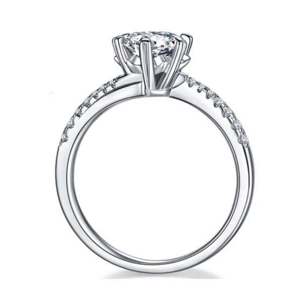 set auger female ring twist arm snowflake six claws 1 carat morsonite 925 silver plated 18k gold, Slivery;golden
set auger female ring twist arm snowflake six claws 1 carat morsonite 925 silver plated 18k gold, Slivery;golden