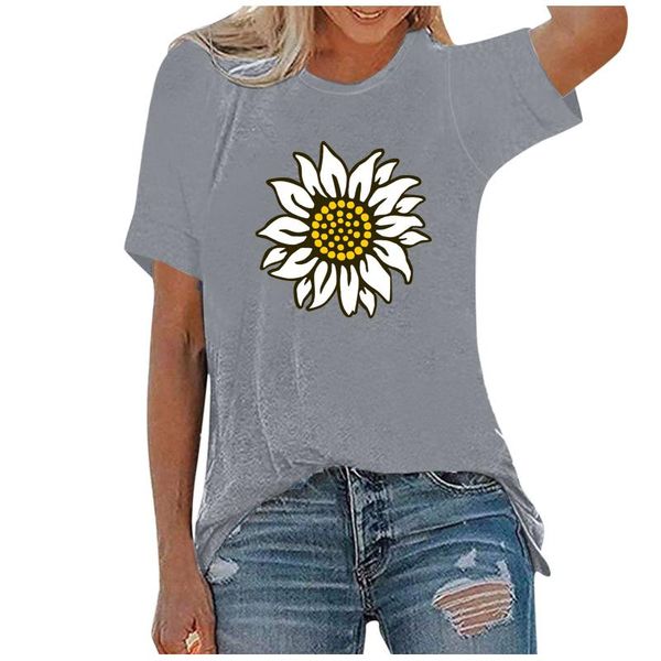 women's t-shirt fashion daisy print women 2021 summer tees cotton casual t shirt harajuku o-neck short sleeve loose, White
women's t-shirt fashion daisy print women 2021 summer tees cotton casual t shirt harajuku o-neck short sleeve loose, White