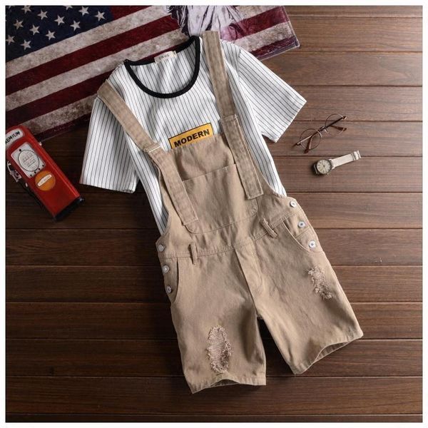 mens summer overalls belt sleeveless trousers straight casual short pants denim jeans ripped slim fit beach boys s-3xl men's shorts, White;black
mens summer overalls belt sleeveless trousers straight casual short pants denim jeans ripped slim fit beach boys s-3xl men's shorts, White;black