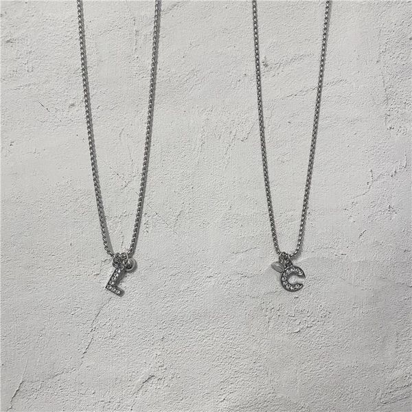 pendant necklaces street fashion simple design graceful couples letter necklace silver color for jewelry accessories gifts
pendant necklaces street fashion simple design graceful couples letter necklace silver color for jewelry accessories gifts