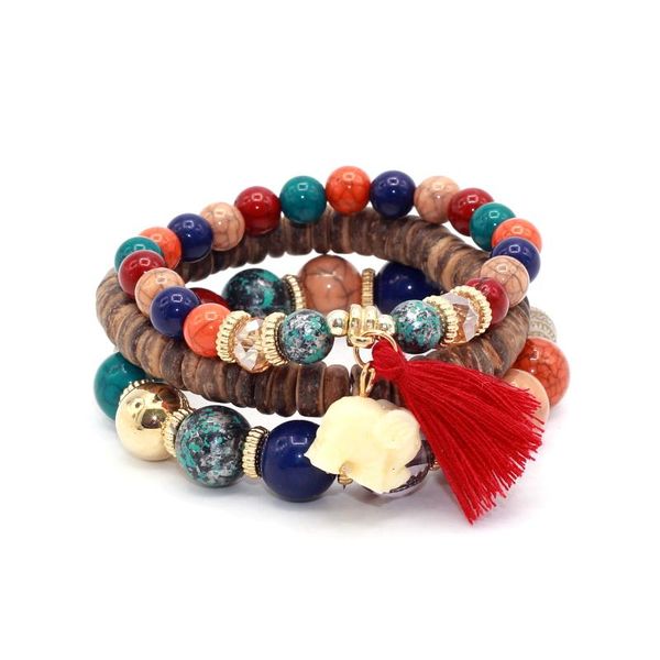 charm bracelets statement 3pcs/set fashion multilayer candy beads tassel elephant coconuts strand stretch friendship for women, Golden;silver
charm bracelets statement 3pcs/set fashion multilayer candy beads tassel elephant coconuts strand stretch friendship for women, Golden;silver