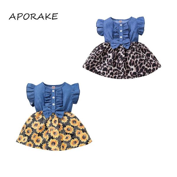 girl's dresses 2021 0-5y casual kids baby girls summer dress button ruffle denim sleeveless sunflower/leopard print a-line sundress, Red;yellow
girl's dresses 2021 0-5y casual kids baby girls summer dress button ruffle denim sleeveless sunflower/leopard print a-line sundress, Red;yellow