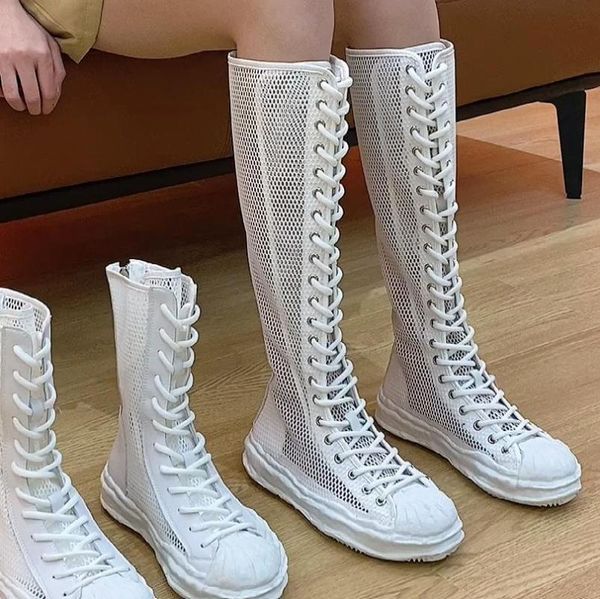 boots summer front crisscross frenulum thin mesh surface breathable personality shoe thick bottom hollow out, Black
boots summer front crisscross frenulum thin mesh surface breathable personality shoe thick bottom hollow out, Black