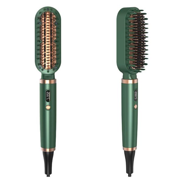 hair straightener brush led display + anti scald portable frizz-care silky straight heated comb electric brushes
hair straightener brush led display + anti scald portable frizz-care silky straight heated comb electric brushes