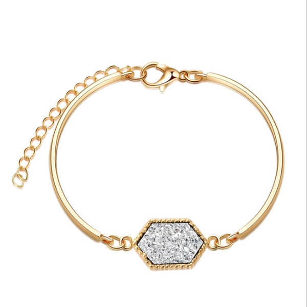 light yellow gold color link chain rhombus crystal cluster dyed bracelet personalized jewelry link,, Black
light yellow gold color link chain rhombus crystal cluster dyed bracelet personalized jewelry link,, Black