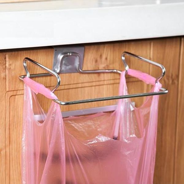 hanging kitchen door back cabinet garbage bag bracket stainless steel storage rack & organization
hanging kitchen door back cabinet garbage bag bracket stainless steel storage rack & organization
