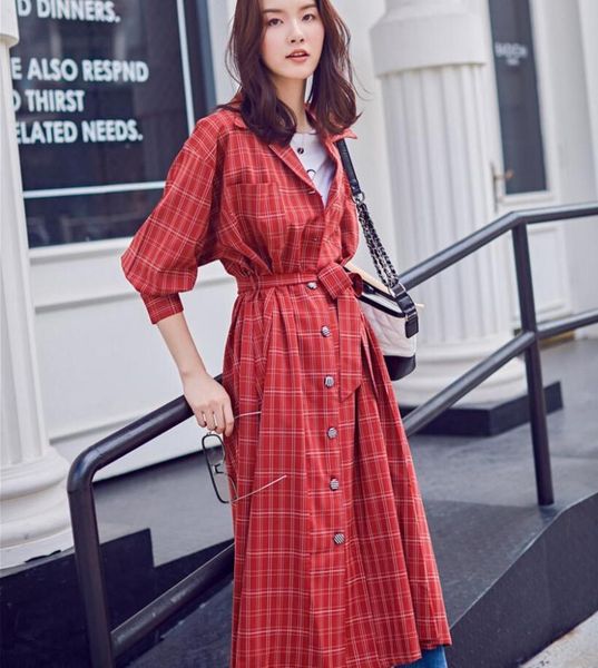 women's trench coats loose designer women spring coat 2021 turn-down collar plaid european windbreaker full sleeve autum streetwear, Tan;black
women's trench coats loose designer women spring coat 2021 turn-down collar plaid european windbreaker full sleeve autum streetwear, Tan;black
