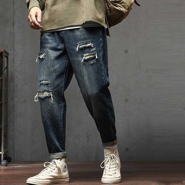 men's jeans retro casual loose ripped hip hop blue cool stretch slim elastic denim pants male high quality
men's jeans retro casual loose ripped hip hop blue cool stretch slim elastic denim pants male high quality