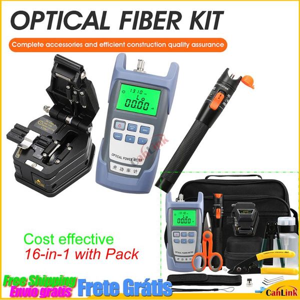 fiber optic equipment 16pcs/set ftth tool kit with aua-6c cleaver optical power meter 10mw visual fault locator wire stripper
fiber optic equipment 16pcs/set ftth tool kit with aua-6c cleaver optical power meter 10mw visual fault locator wire stripper