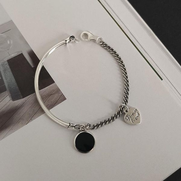 link, chain hip hop sweet love heart-shaped bracelet trend cool accessories women round black disc bangles gothic streetwear jewelry s-b419
link, chain hip hop sweet love heart-shaped bracelet trend cool accessories women round black disc bangles gothic streetwear jewelry s-b419