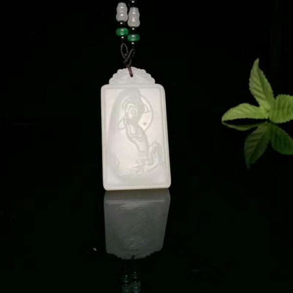 lockets h24#exquisite hetian jade auspicious guanyin pendant, Silver
lockets h24#exquisite hetian jade auspicious guanyin pendant, Silver