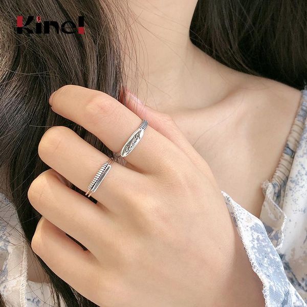 cluster rings kinel vintage geometric double adjustable ring genuine 925 sterling silver trendy fine jewelry for charm women bijoux, Golden;silver
cluster rings kinel vintage geometric double adjustable ring genuine 925 sterling silver trendy fine jewelry for charm women bijoux, Golden;silver