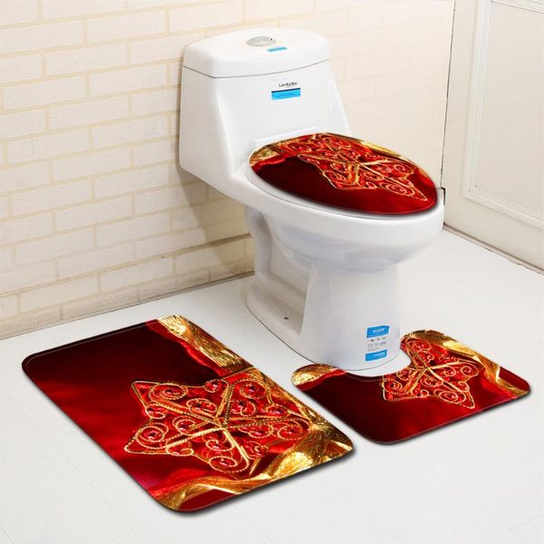 bath mats 3pcs christmas set toilet seat cover soft decoration xmas 2021 mat in the bathroom and wc anti-slip water absorbation
bath mats 3pcs christmas set toilet seat cover soft decoration xmas 2021 mat in the bathroom and wc anti-slip water absorbation