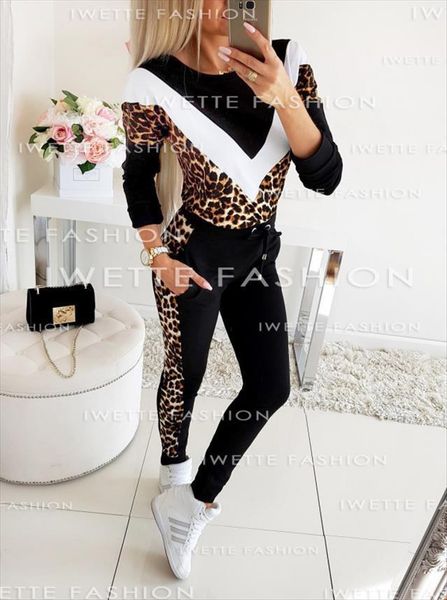 tracksuit autumn winter fashion splice womenpant fleece leopard print patchwork coat two pieces set hoodies long pants suit, White
tracksuit autumn winter fashion splice womenpant fleece leopard print patchwork coat two pieces set hoodies long pants suit, White
