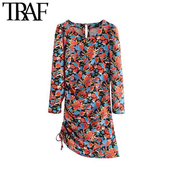 women chic fashion floral print asymmetrical mini dress vintage long sleeve side zipper drawstring female dresses 210507, Black;gray
women chic fashion floral print asymmetrical mini dress vintage long sleeve side zipper drawstring female dresses 210507, Black;gray