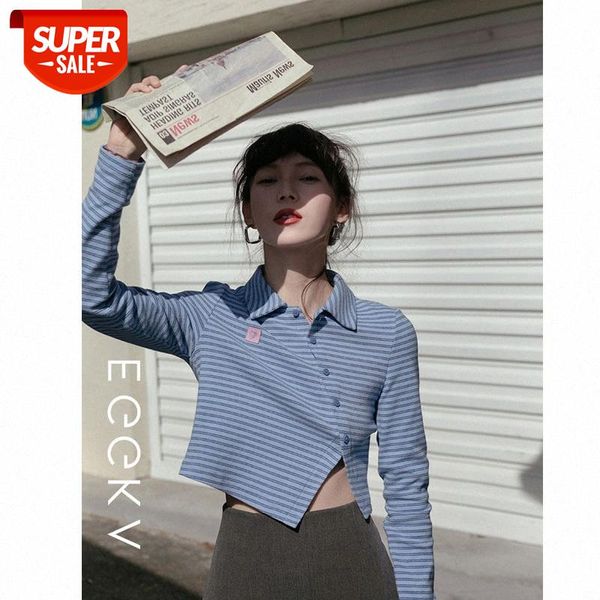 oblique button striped long-sleeved t-shirt women's short and thin design sense xiao public bottoming #dh0u, White
oblique button striped long-sleeved t-shirt women's short and thin design sense xiao public bottoming #dh0u, White