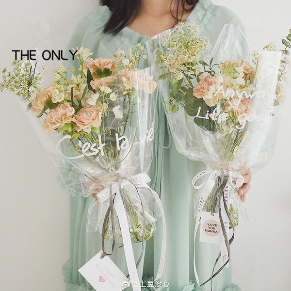 other arts and crafts 10pcs/lot 60*68cm transparent flower wrapping english print cellophane bouquet packaging handmade floral materials
other arts and crafts 10pcs/lot 60*68cm transparent flower wrapping english print cellophane bouquet packaging handmade floral materials
