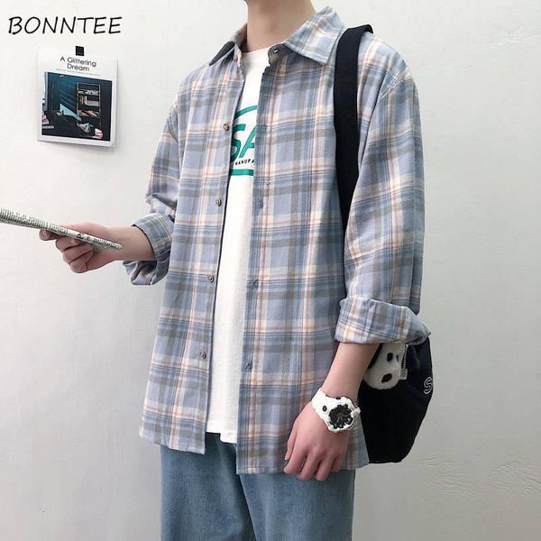 men shirts plaid long sleeve turn-down collar teenager streetwear single breasted loose plus size 3xl casual fashion printed ins men's, White;black
men shirts plaid long sleeve turn-down collar teenager streetwear single breasted loose plus size 3xl casual fashion printed ins men's, White;black