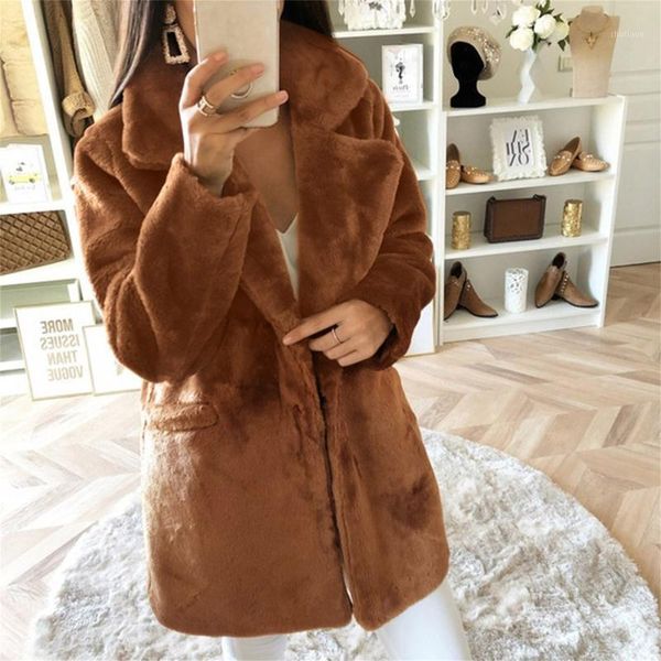 women's wool & blends winter plush coat women vintage soild color big lapel keep warm cotton sweater outwear cardigan with pocket, Black
women's wool & blends winter plush coat women vintage soild color big lapel keep warm cotton sweater outwear cardigan with pocket, Black