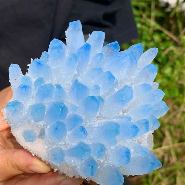 decorative objects & figurines natural sky blue transparent crystal cluster stone ore specimen demagnetite purification treatment energy dec
decorative objects & figurines natural sky blue transparent crystal cluster stone ore specimen demagnetite purification treatment energy dec