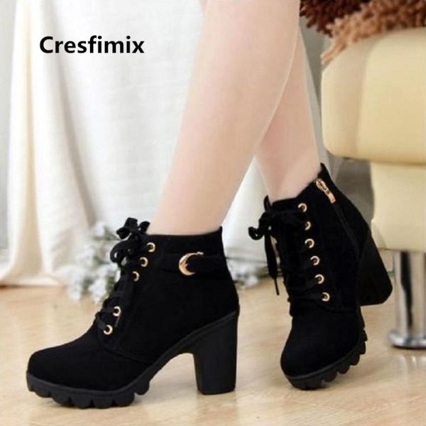 boots botas de mujer women fashion autumn black heel lady cool brown short ankle bottes e3232
boots botas de mujer women fashion autumn black heel lady cool brown short ankle bottes e3232
