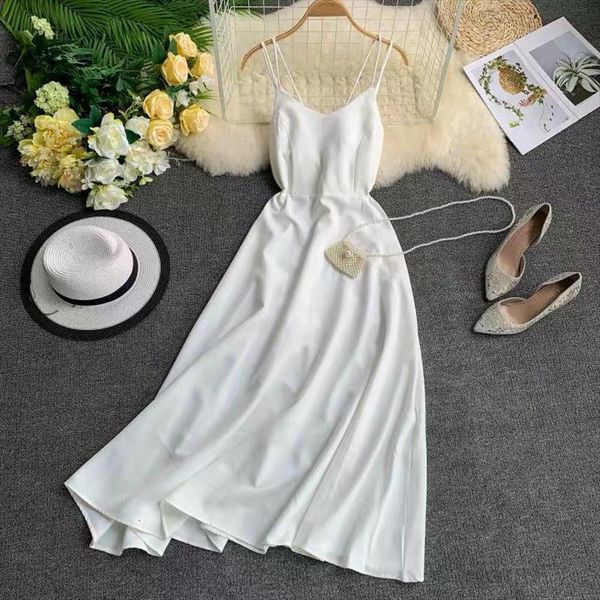 coming spring summer holiday cross women dresses spaghetti strap party back solid beach style ankle length, Black;gray
coming spring summer holiday cross women dresses spaghetti strap party back solid beach style ankle length, Black;gray