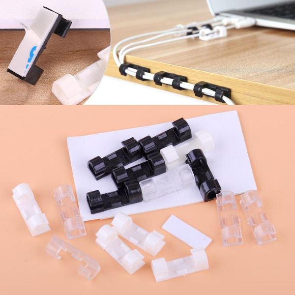 hooks & rails 20pcs practical self adhesive usb wire cable cord clips clamp table wall tidy organizer holder lack/white/clear
hooks & rails 20pcs practical self adhesive usb wire cable cord clips clamp table wall tidy organizer holder lack/white/clear