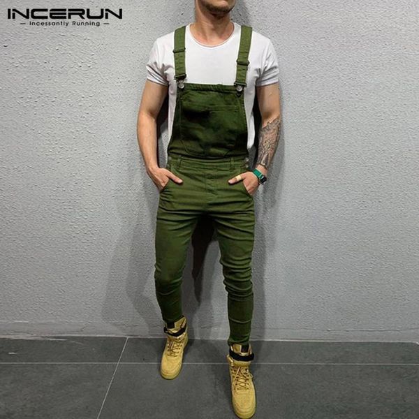 men's pants incerun fashion men jumpsuit solid joggers suspenders pockets fitness streetwear trousers casual bib overalls 2021 5xl, Black
men's pants incerun fashion men jumpsuit solid joggers suspenders pockets fitness streetwear trousers casual bib overalls 2021 5xl, Black