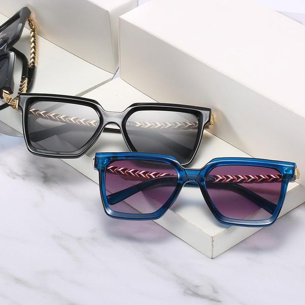 sunglasses summer warm color big square glasses european and american personality metal wild multicolor female, White;black
sunglasses summer warm color big square glasses european and american personality metal wild multicolor female, White;black