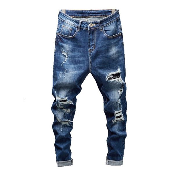 jeans autumn winter fashion vintage designer denim pants destroyed holes trousers men joggers, Blue
jeans autumn winter fashion vintage designer denim pants destroyed holes trousers men joggers, Blue