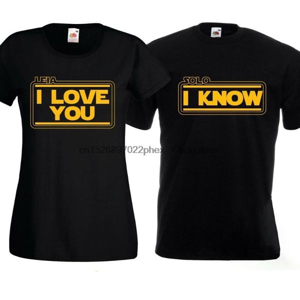 men's t-shirts i love you know t shirts star honeymoon solo just married wars leia gift, White;black
men's t-shirts i love you know t shirts star honeymoon solo just married wars leia gift, White;black