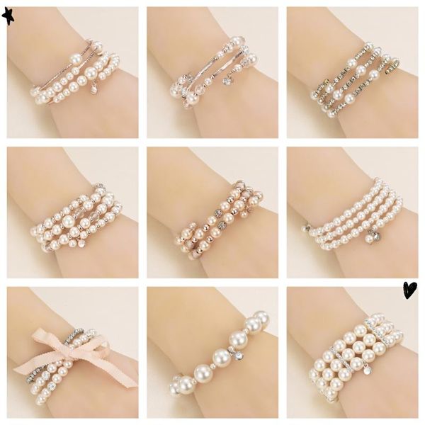 bracelet fine pearl jewelry for women with white clay zircon ball elasticity jewelry gift, Black
bracelet fine pearl jewelry for women with white clay zircon ball elasticity jewelry gift, Black