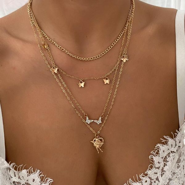 chokers trendy gold chain angel necklace layered butterfly necklaces for women pendant chains set womens jewlery, Golden;silver
chokers trendy gold chain angel necklace layered butterfly necklaces for women pendant chains set womens jewlery, Golden;silver