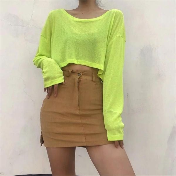 women's t-shirt 2021 spring clothes retro o-neck cotton solid color thin hedging casual loose long sleeve crop streetwear cover ups, White
women's t-shirt 2021 spring clothes retro o-neck cotton solid color thin hedging casual loose long sleeve crop streetwear cover ups, White