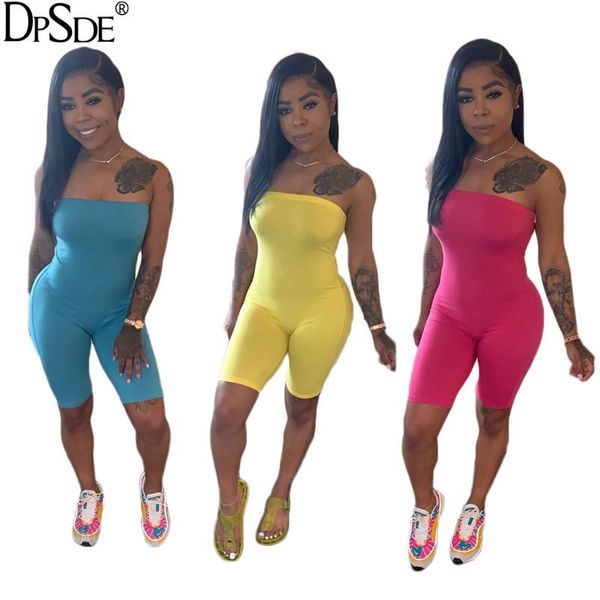 women's jumpsuits & rompers dpsde 2021 fashion summer movement style sleeveless strapless simple pure color short pants, Black;white
women's jumpsuits & rompers dpsde 2021 fashion summer movement style sleeveless strapless simple pure color short pants, Black;white