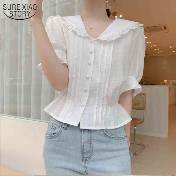 summer button preppy style peter pan colla blouses ladies short white shirt ruffles blouse women clothes 10103 210508
summer button preppy style peter pan colla blouses ladies short white shirt ruffles blouse women clothes 10103 210508