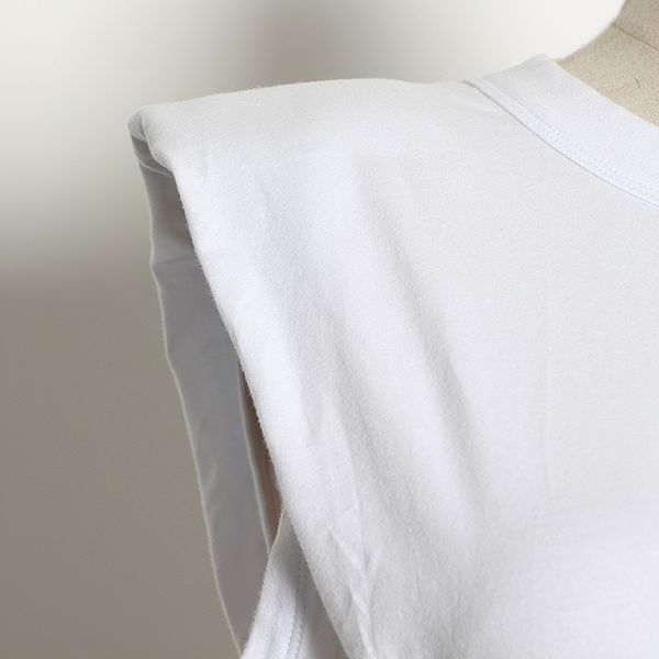 twotwinstyle minimalist women t shirt o neck sleevelesss elegant short t-shirt for female fashion clothing 2021 spring summer, White
twotwinstyle minimalist women t shirt o neck sleevelesss elegant short t-shirt for female fashion clothing 2021 spring summer, White