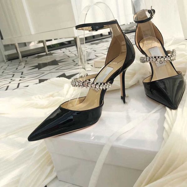 2022 luxury designer sandals women's summer banquet dress shoes high-heeled pumps pointed toe sling back women shoe eu, Black
2022 luxury designer sandals women's summer banquet dress shoes high-heeled pumps pointed toe sling back women shoe eu, Black