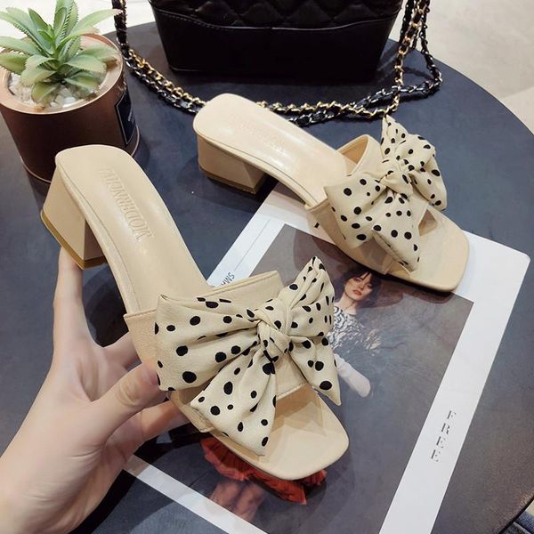 slippers sweet bowtie flip flops fashion polka dot thick heel shoes women summer beach slides, Black
slippers sweet bowtie flip flops fashion polka dot thick heel shoes women summer beach slides, Black