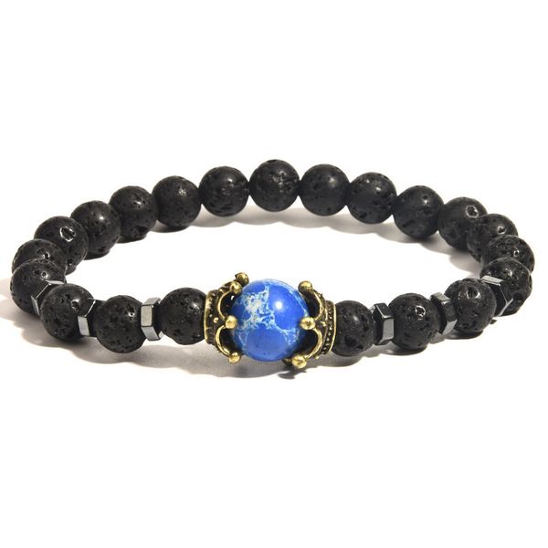 bracelet selling volcanic stone bracelet agate men's hand string tiger eye crown jewelry, Golden;silver
bracelet selling volcanic stone bracelet agate men's hand string tiger eye crown jewelry, Golden;silver
