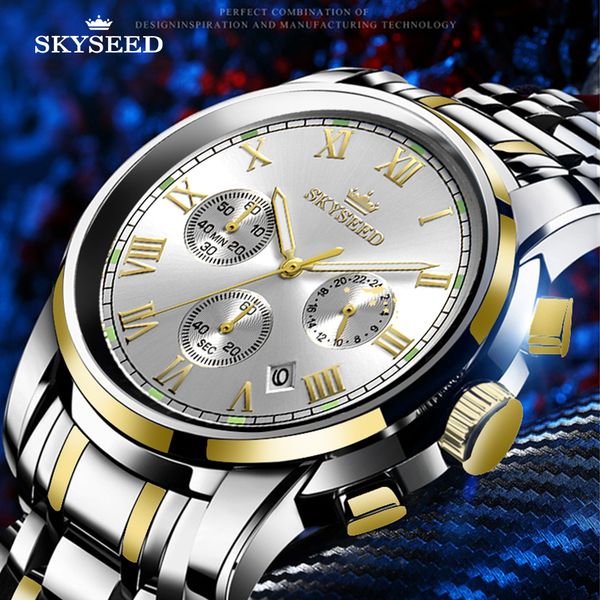 tiandai watch time multifunctional roman dial leisure steel band 40mm men's quartz, Slivery;brown
tiandai watch time multifunctional roman dial leisure steel band 40mm men's quartz, Slivery;brown